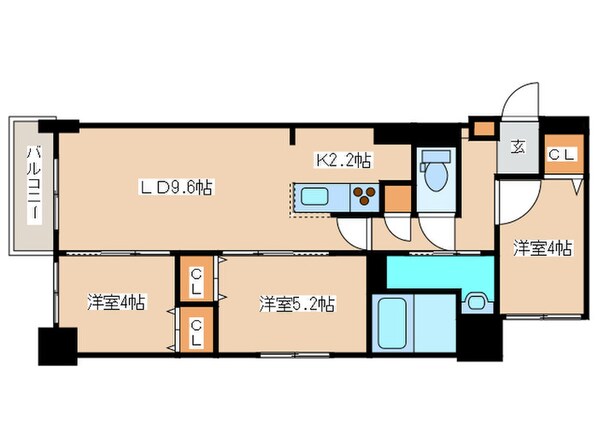 PRIME　URBAN　札幌医大前の物件間取画像